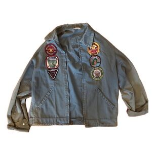True Vintage Field Jacket with 1960s Boy Scout Patches!
